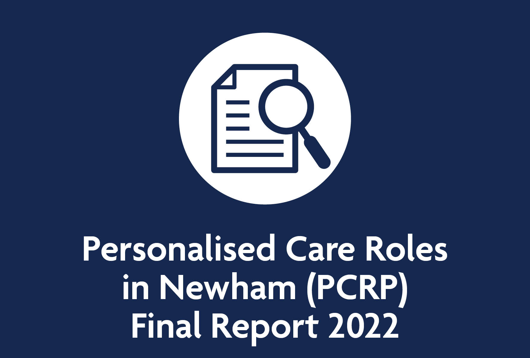 PCR Newham Report 2022