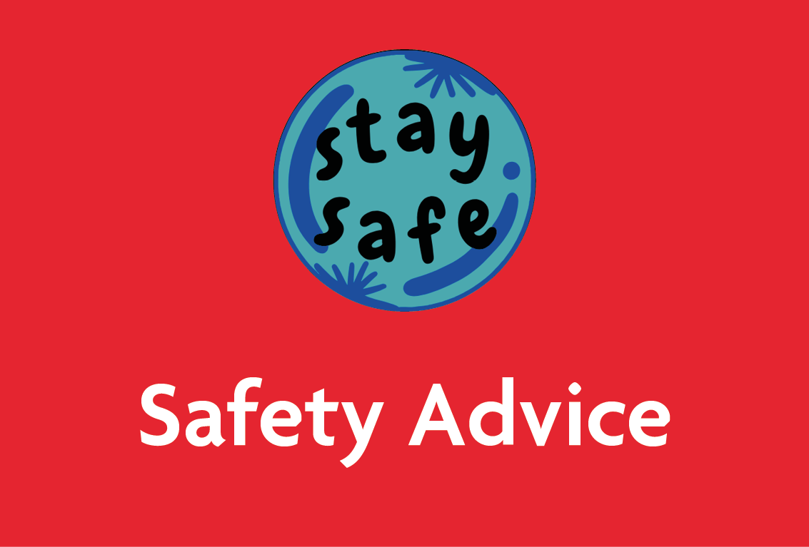 Safety advice website button