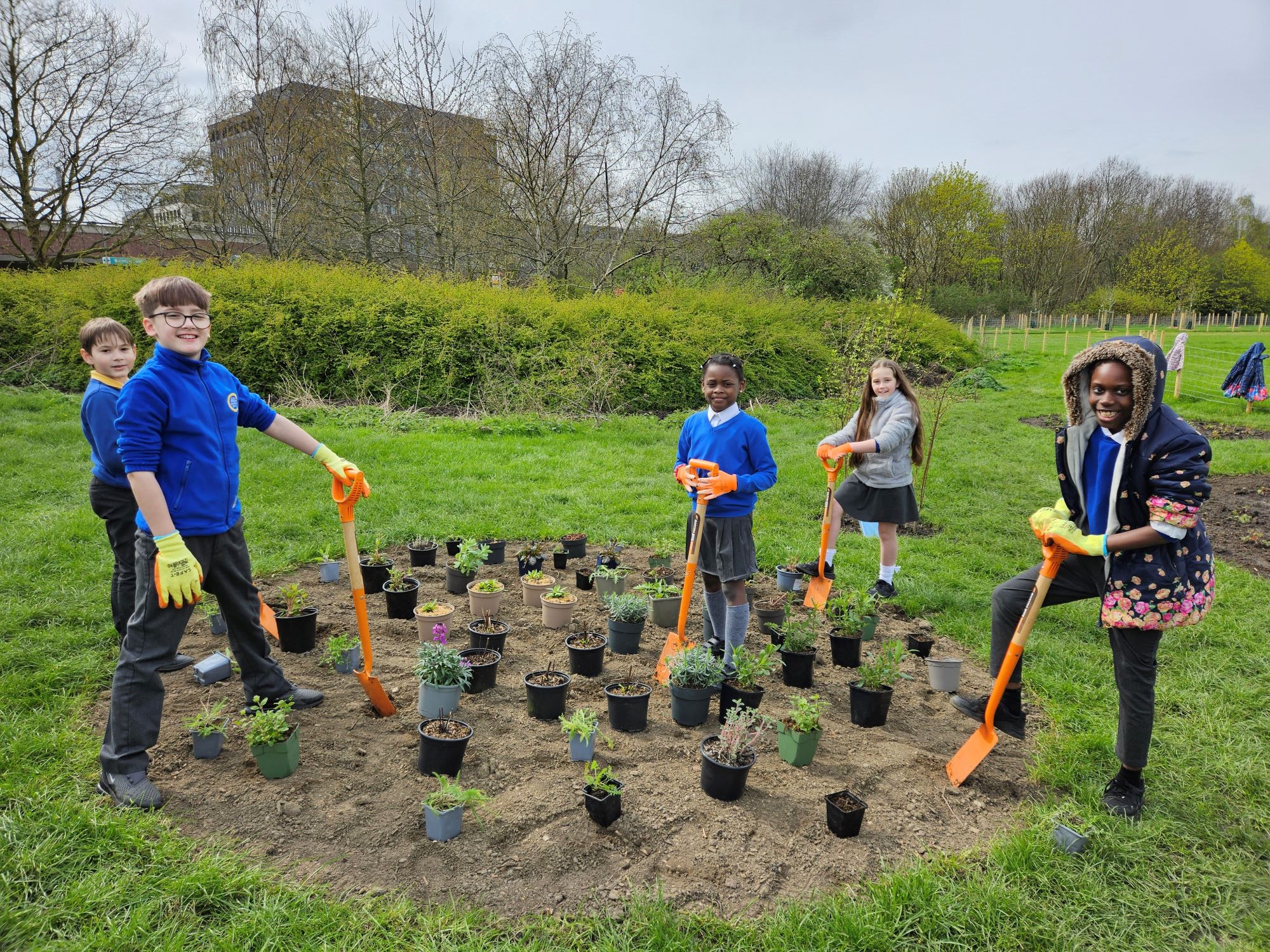 Beckton meadows butterfly garden planting event