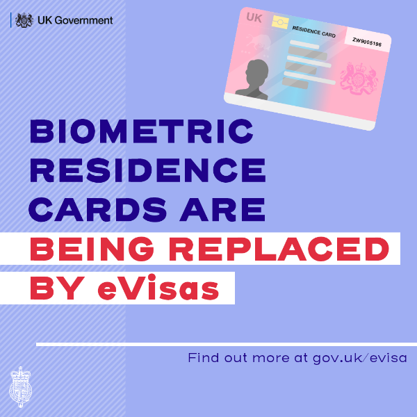 Biometric residence cards are being replaced by evisas