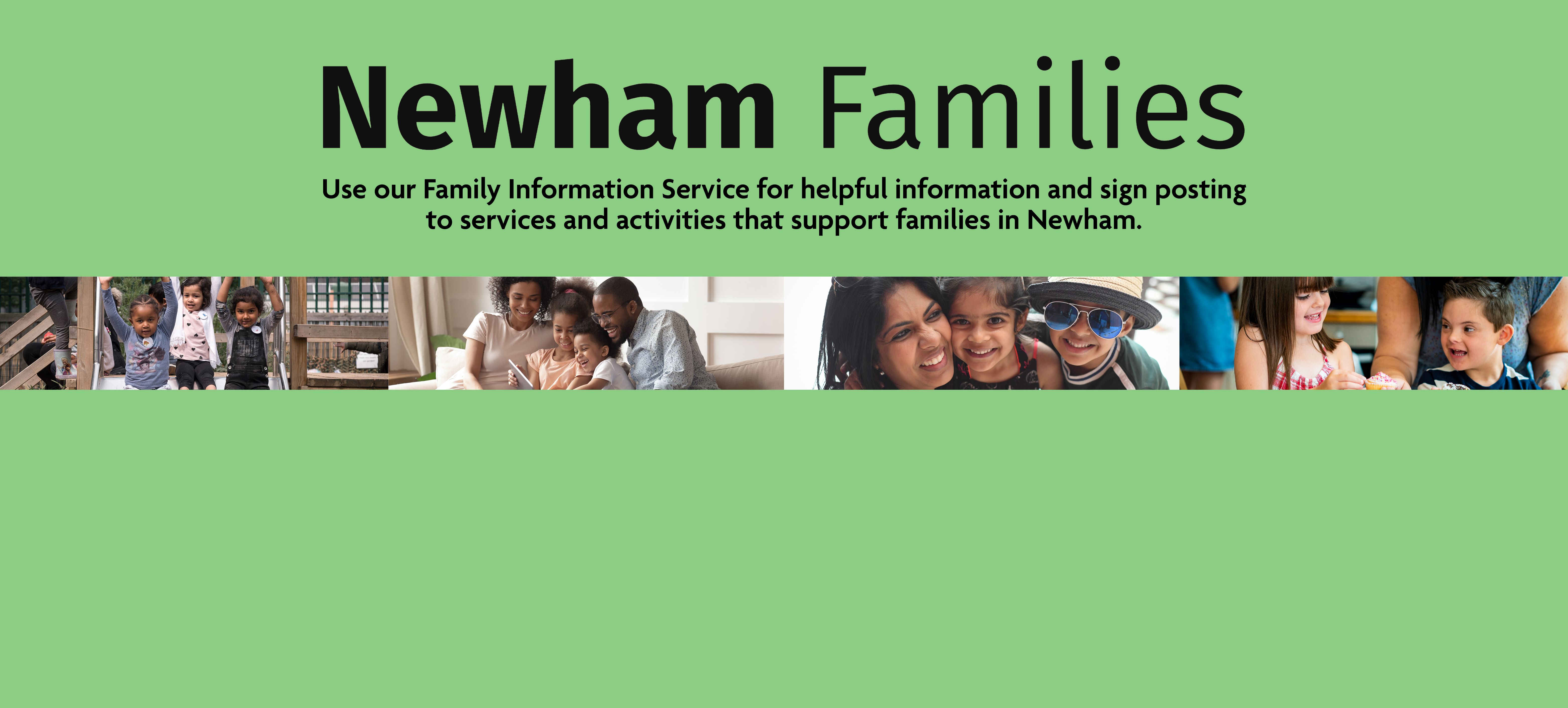 Newham families website banner2