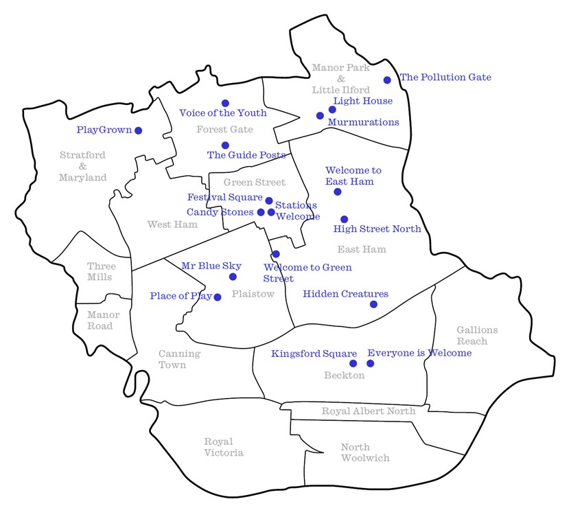 Shape newham project map